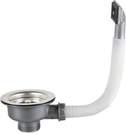 Disimpegno per Acqua 114 mm - Disimpegno Zeef - Filtro Acqua - Acciaio Inossidabile - Facile da Installare - Adatto per Fori di Lavabo da 83-90 mm
