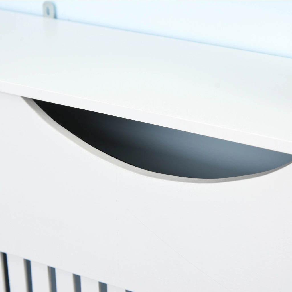Copritermosifone Bianco in MDF con Piano ¨C zephmum ¨C 78x19x82 cm