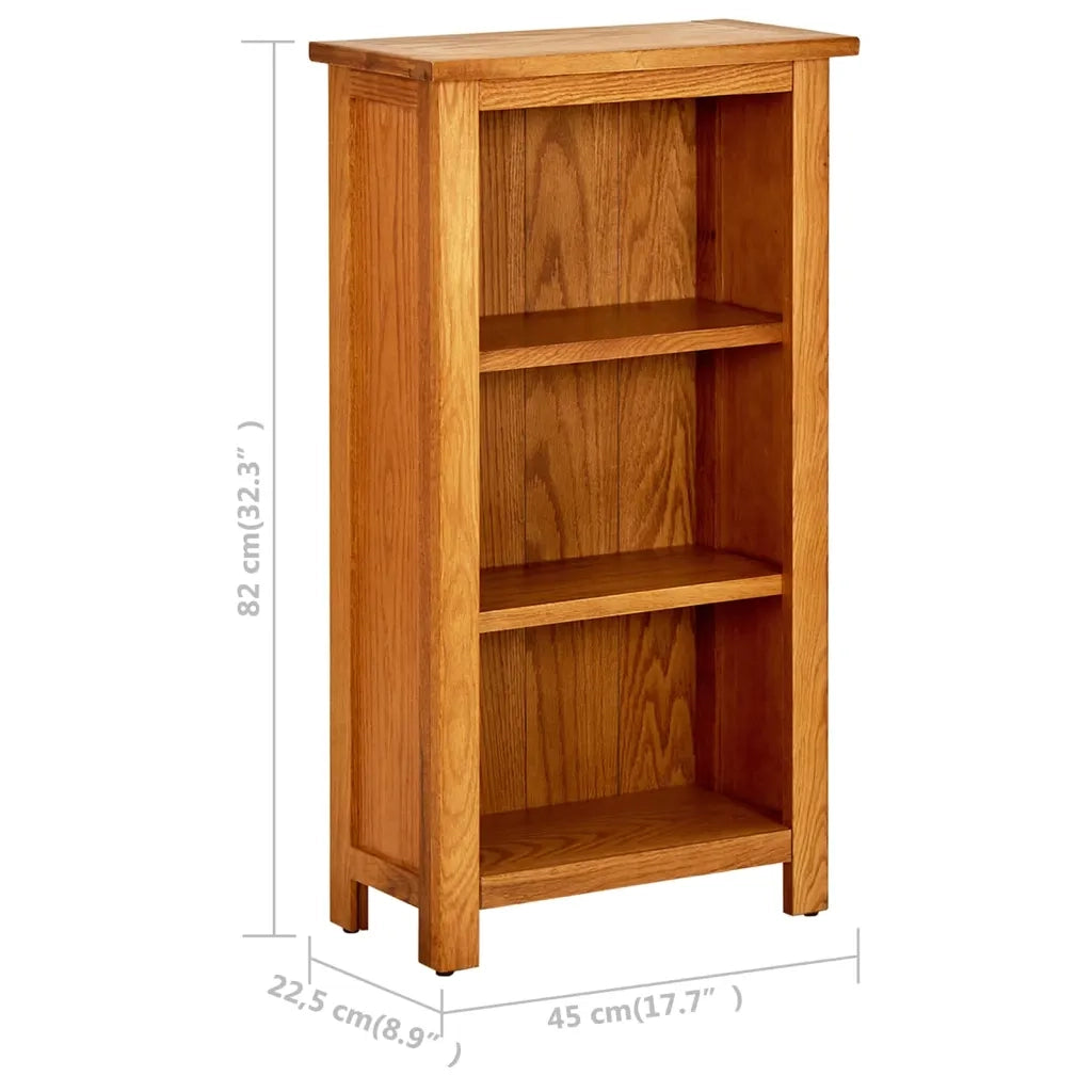 Libreria Stretta 45x22,5x82 cm in Massello di Rovere 289186