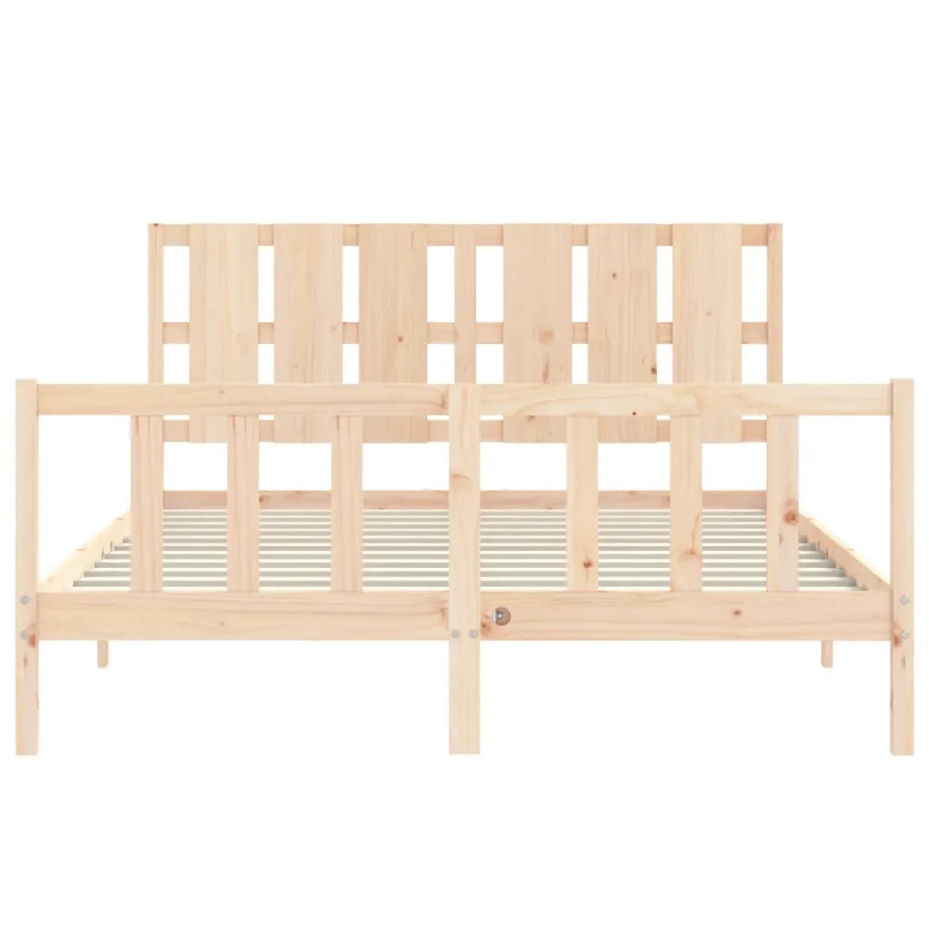 Giroletto senza Materasso-Struttura Letto 160x200 cm in Legno Massello di Pino 143408