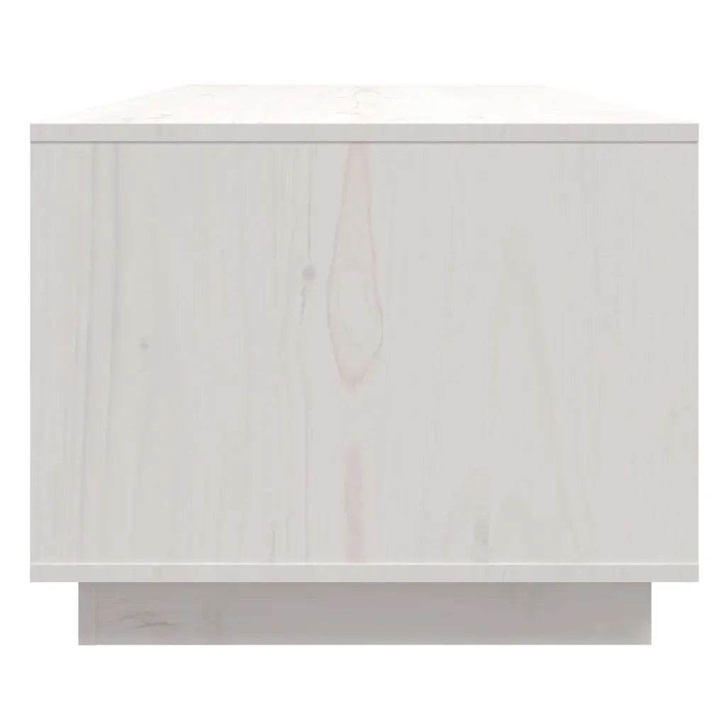 Tavolino da salotto | Tavolino da caff¨¨ | Tavolino da Soggiorno Bianco 110x50x40 cm Legno Massello di Pino