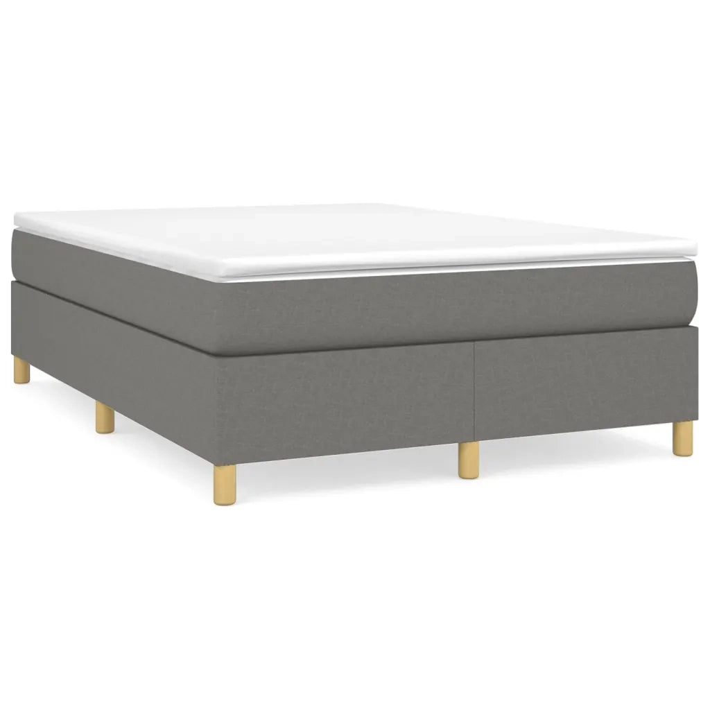 Struttura Letto a Rete a Molle Grigio Scuro 140x200 cm Tessuto 3120962