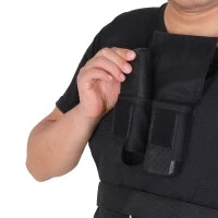 Gilet Zavorrato da 20 kg regolabile, in Tessuto Oxford e Acciaio, 36x52 cm, Nero