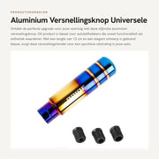 Vite di Accoppiamento in Alluminio - Regolatore di Rapporto Universale - Duraturo e Stiloso - Blu - Adattatore Incluso - Adatto per Diversi Modelli di Auto