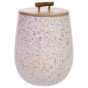 Scatola decorativa in bamboo grigio D14x19h cm