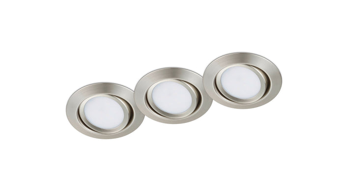 Illuminazione da Incasso da Interno a LED in Metallo Nickel Opaco