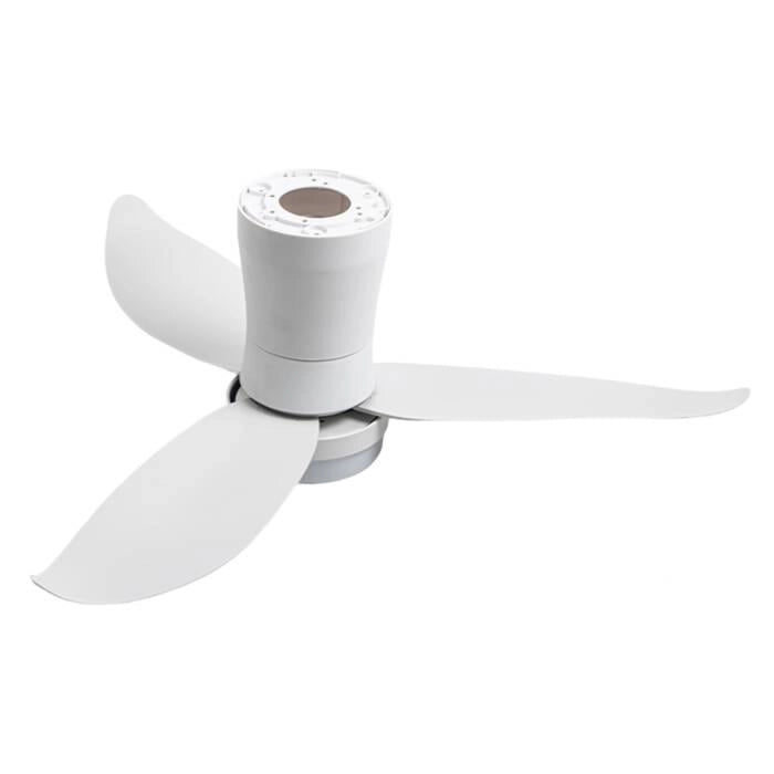 Ventilatore da soffitto 90 cm con luce LED, motore DC 18W, 6 velocità, telecomando incluso, funzione reversibile - SOGO
