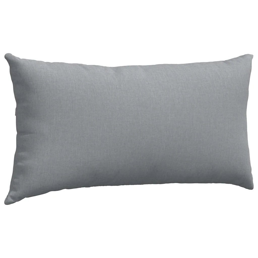 Cuscini da Divano 2 pcs Grigio chiaro 80 x 40 cm Tessuto