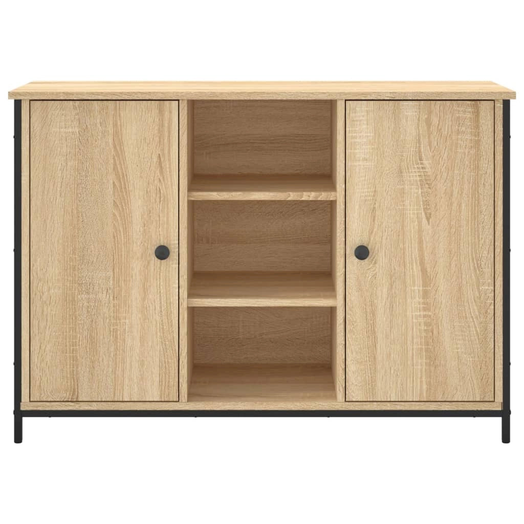 Buffet credenza cassettiera armadio mobile contenitore organizer cucina soggiorno rovere Sonoma 100 x 35 x 70 cm legno ingegnerizzato marrone 02_0031458