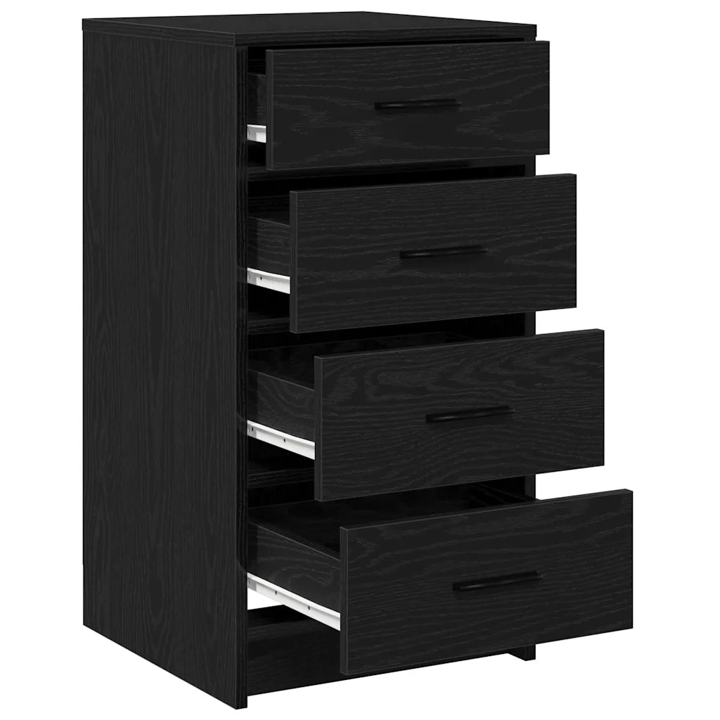 Credenza-Buffet-Armadio da cucina Rovere nero 40 x 41 x 75 cm Legno multistrato