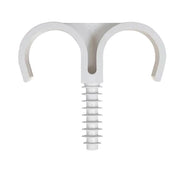 50 PZ FISSATUBO DOPPIO  A BATTERE- 25 mm- FISCH- pezzi 1