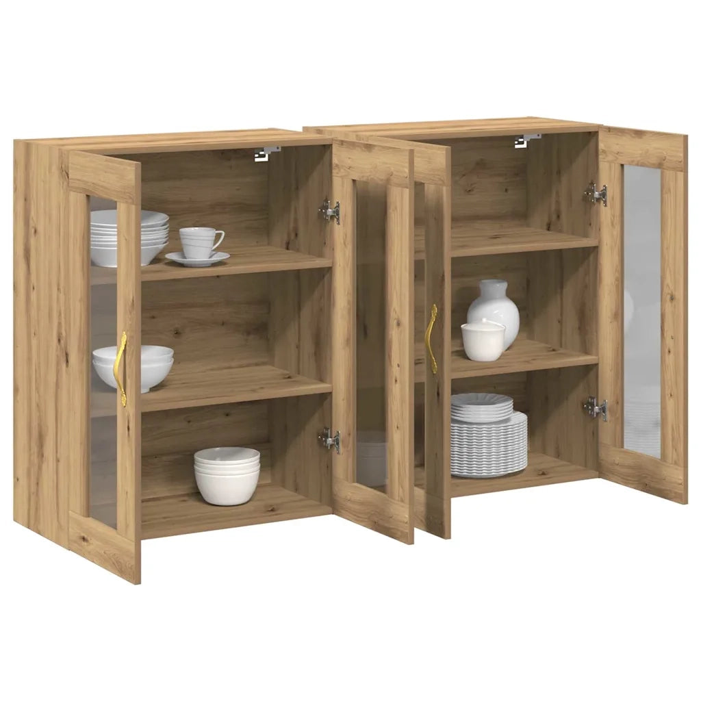 Armadi da Parete 2 pz Rovere artigianale 69,5 x 34 x 90 cm CFW9348928