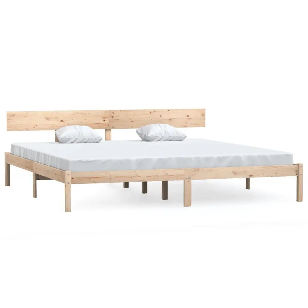 Giroletto senza Materasso in Legno Massello 200x200 cm