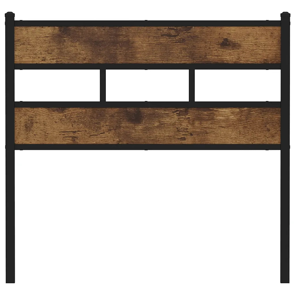 Testiera di Ricambio Rovere Fumo 107 cm in Ferro e Truciolato 4017083