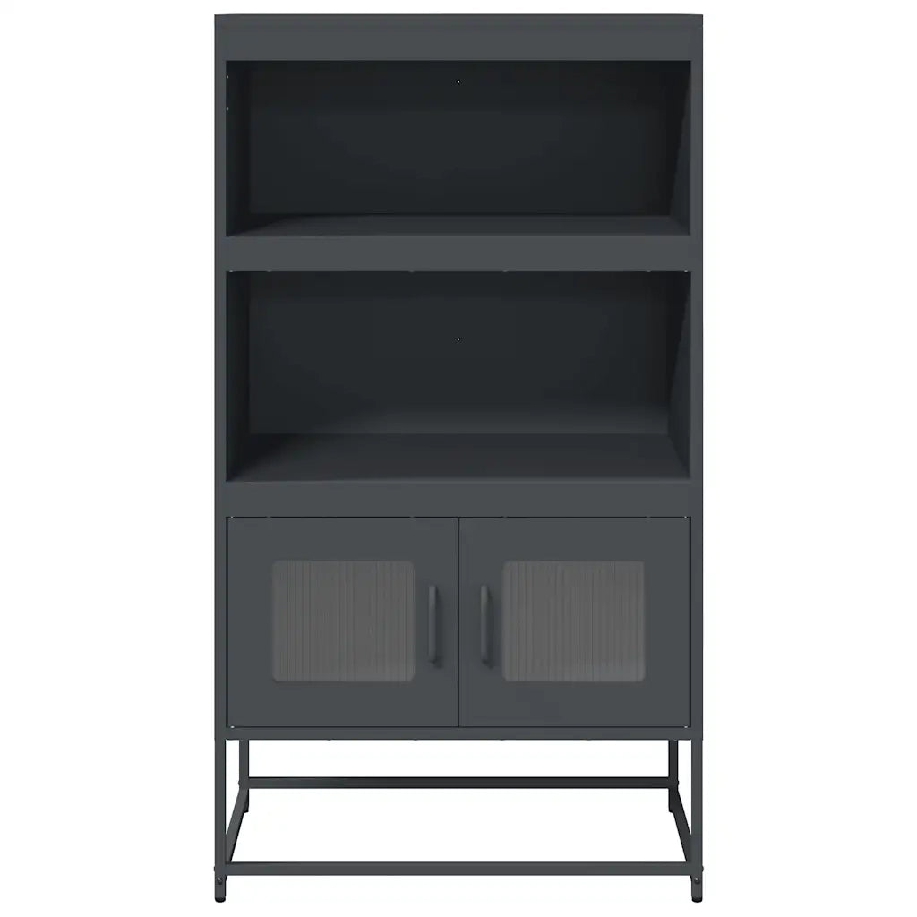 Credenza-Buffet-Armadio da cucina Antracite 68x39x123 cm Acciaio 141930