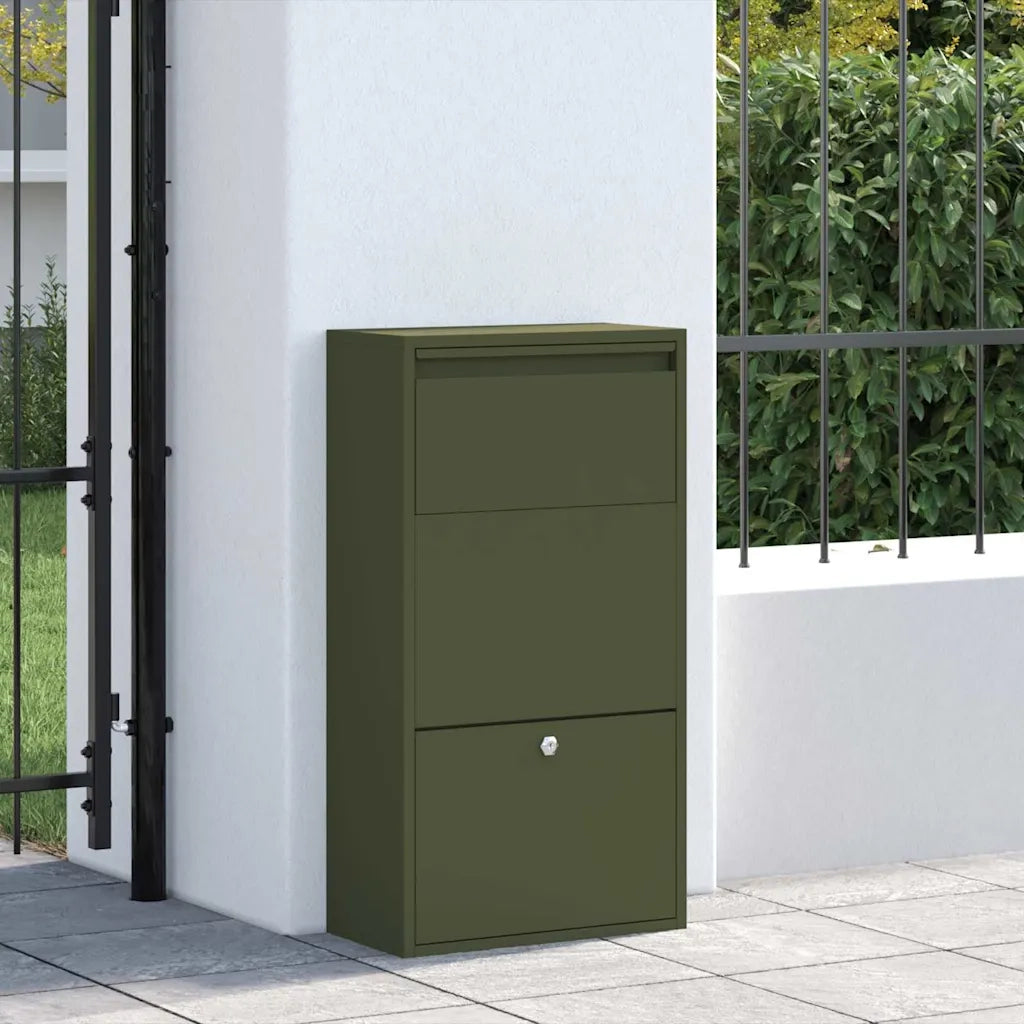 Cassetta per pacchi Verde oliva 44 x 22 x 82 cm Acciaio CFW8816763