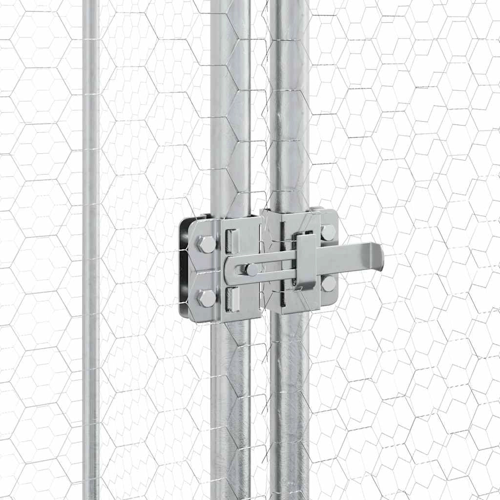 Pollaio Silver 100 x 100 x 190 cm acciaio zincato Silver 02_0041664