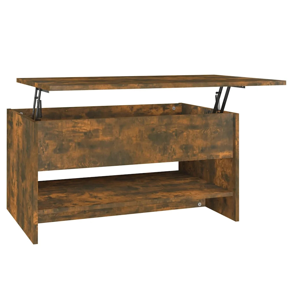 Tavolino da Salotto Rovere Fumo 80x50x40 cm Legno Multistrato 819296