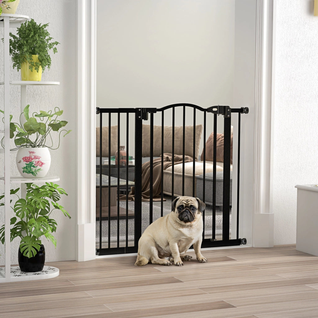 Barriera di Sicurezza per Cani 74-94 cm ¨C zephmum ¨C Nero