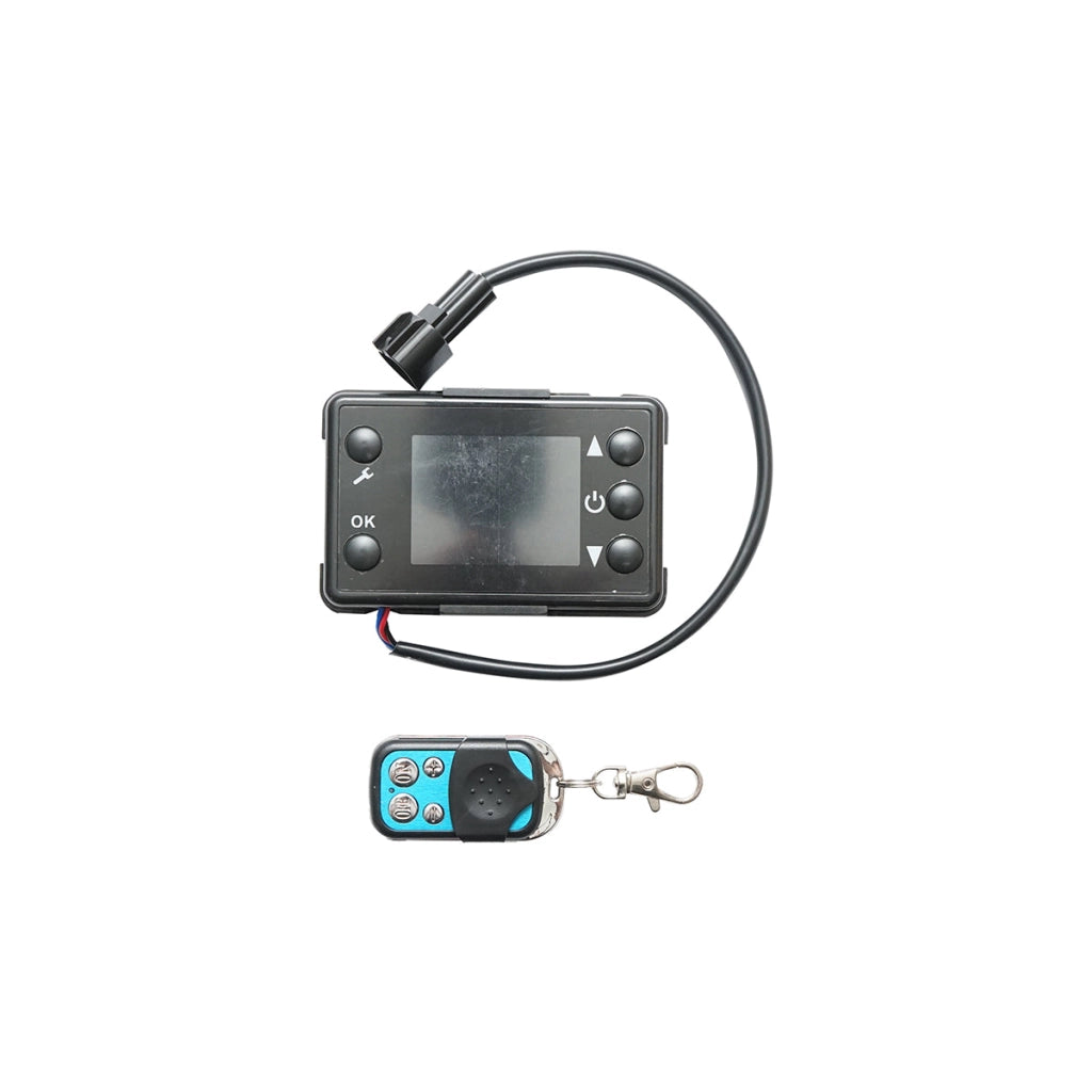 RISCALDATORE D’ARIA RISCALDATORI DA PARCHEGGIO PER L'AUTO RISCALDATORE PER AUTO, RISCALDATORE STAZIONARIO PORTATILE Riscaldatore stazionario, 12-24V, 2KW, display LCD, con telecomando