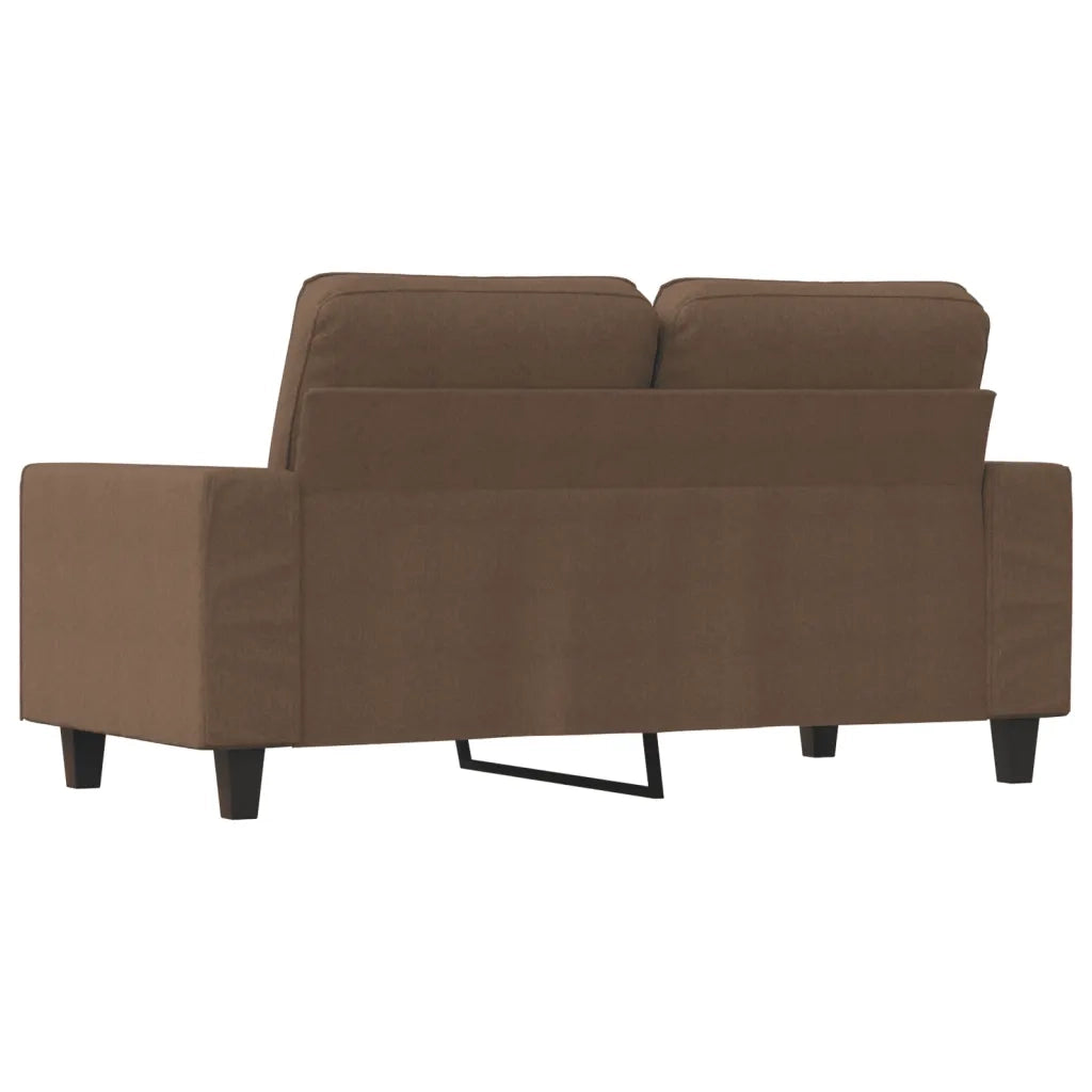Divano | Divano da soggiorno | Sofa a 2 Posti Marrone 120 cm in Tessuto