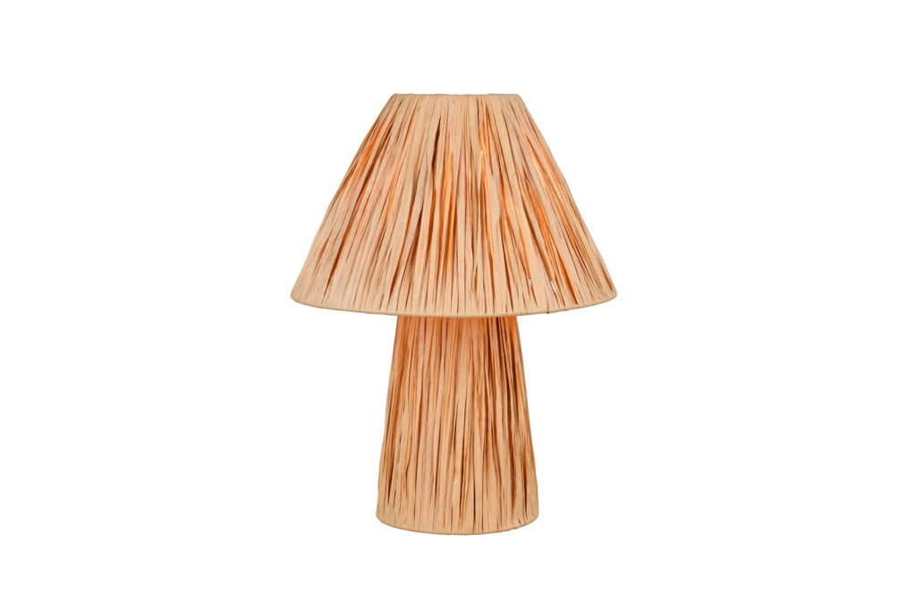 Lampada tavolo boho in carta fungo marrone 2xE14 10W