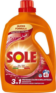 SET 5 DETERSIVO LIQUIDO SOLE  DA 41LAVAGGI PROTEGGI COLORE