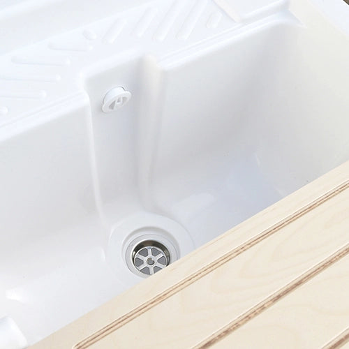 Lavatoio con Mobile in Nobilitato Idrorepellente Dh L 60 x P 60 cm 2 Ante