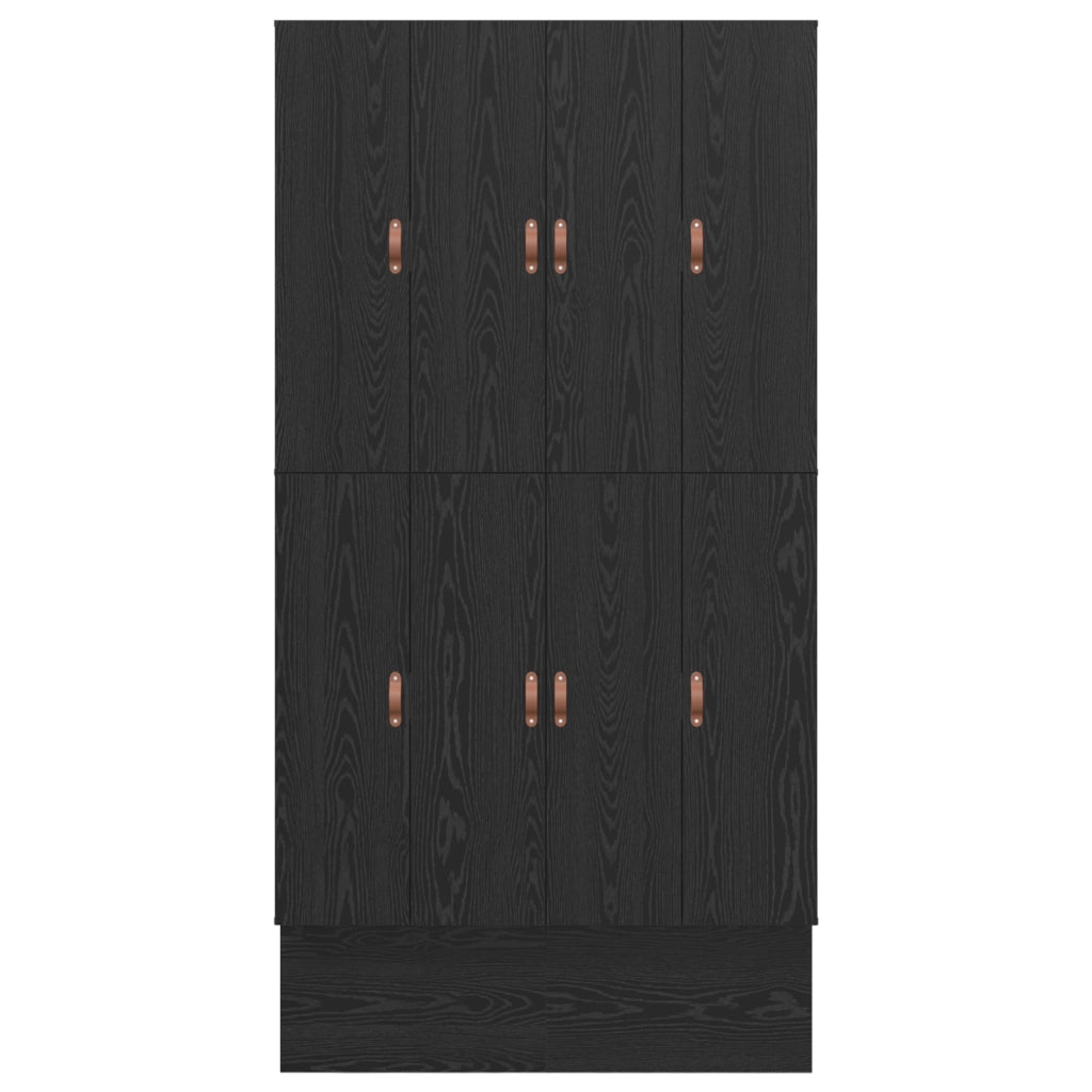 Struttura letto Rovere Nero 120x200 cm