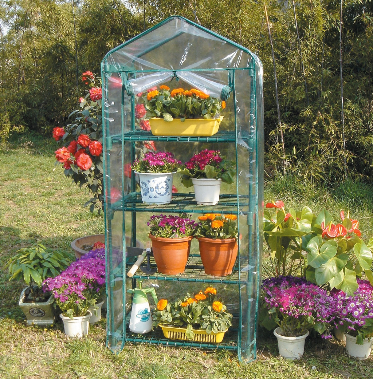 Serra da Giardino 69 x 49 x 158 cm in Alluminio e Pvc Bauer Verde