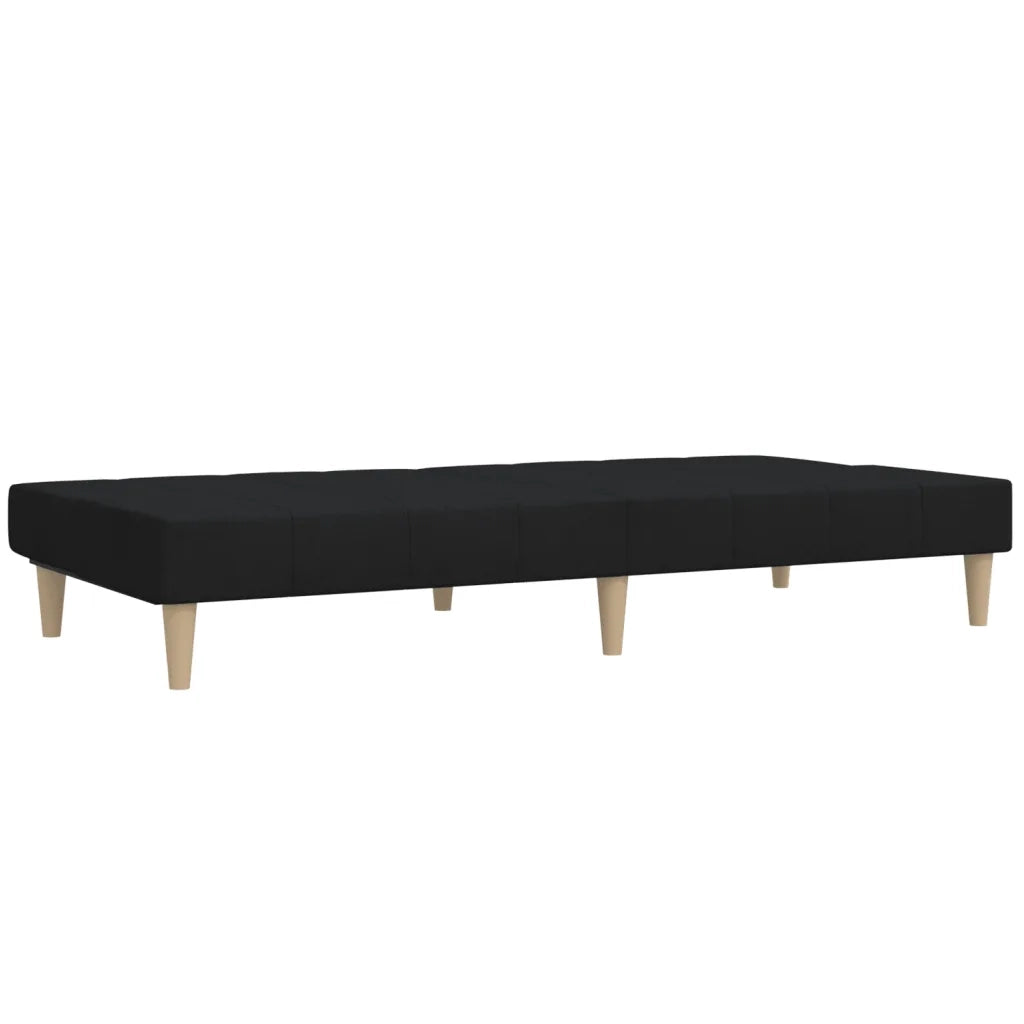 Divano letto | Sof¨¤ letto | Letto singolo a 2 Posti Nero in Tessuto