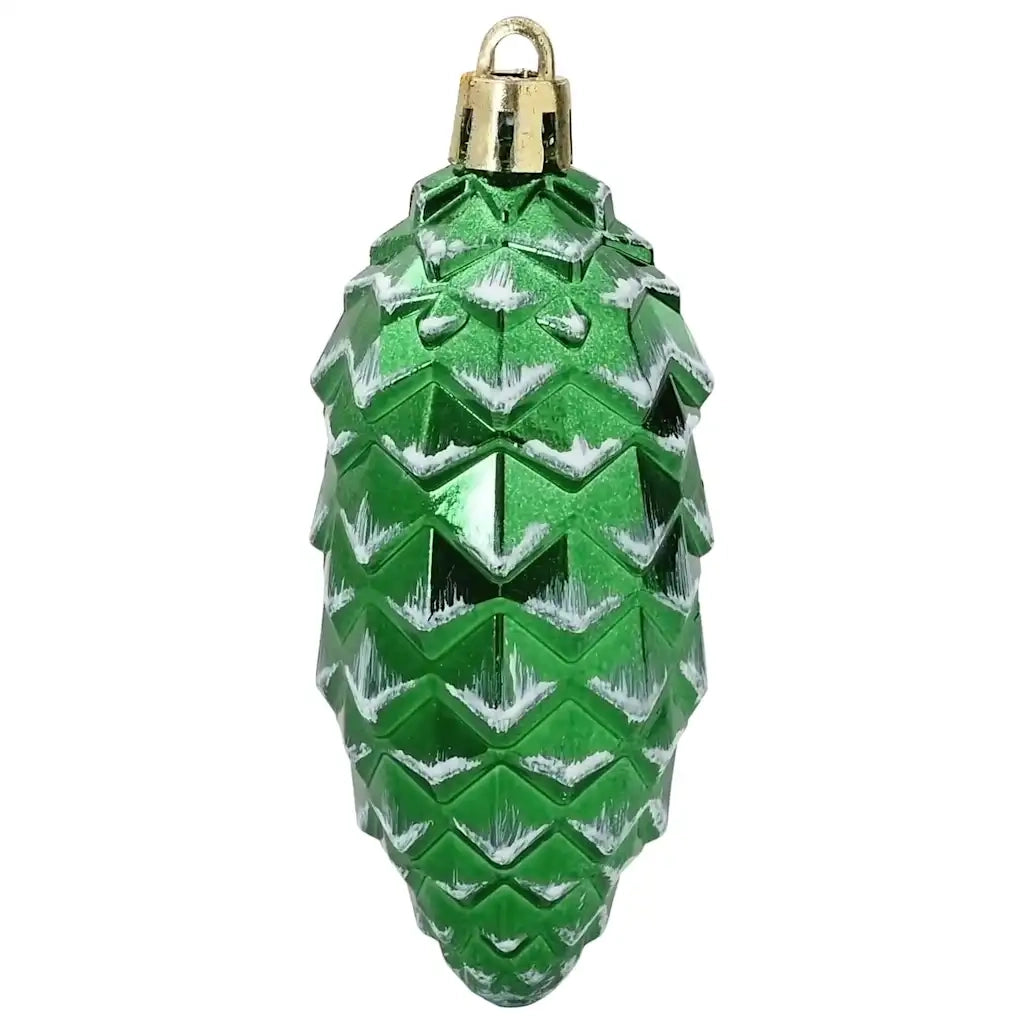 Palla di pino di Natale 40 pz Verde Plastica CFW8633185