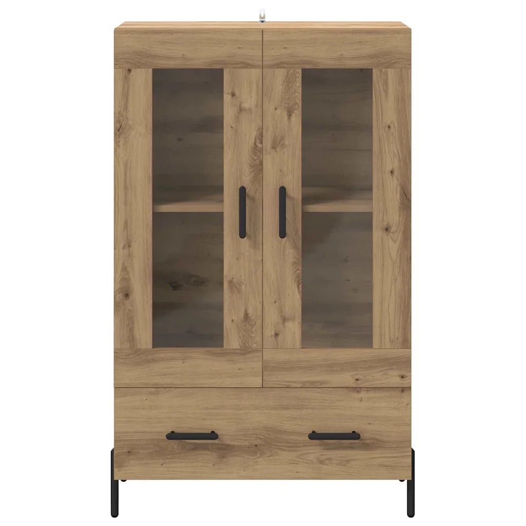 Credenza-Buffet-Armadio da cucina Corona Rovere artigianale 69,5 x 31 x 115 cm