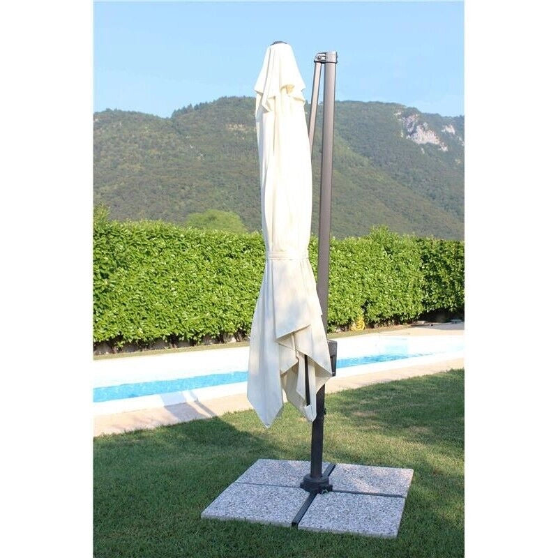 OMBRELLONE NEWTON CON TELO ECRÙ 2 X 3 MT