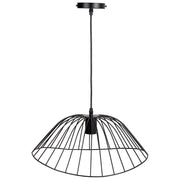 Plafoniera in metallo nero 43x26x100h