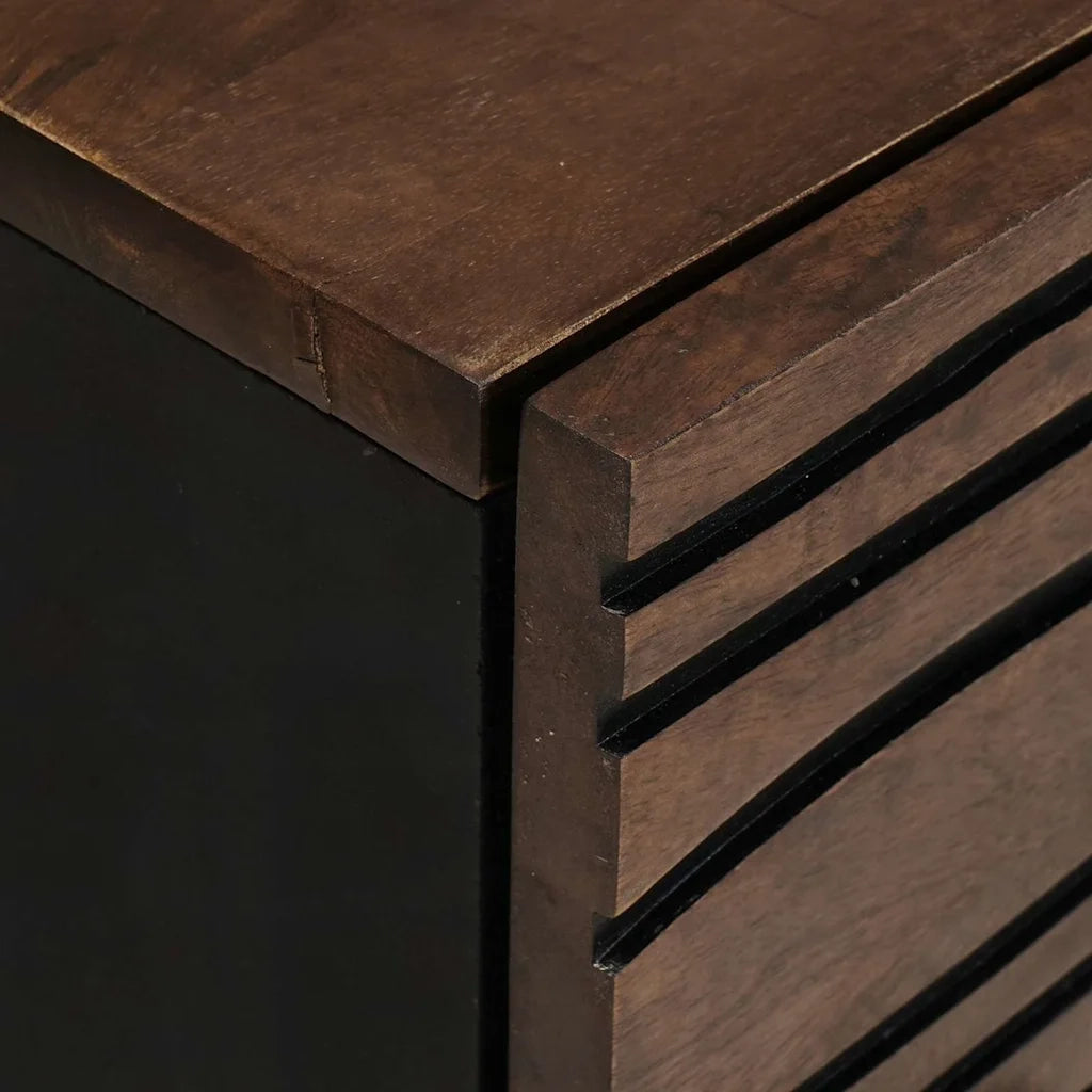 Armadio da Notte Noce 50 x 33 x 60 cm Legno massello di acacia 4018016
