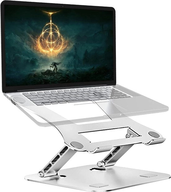 Supporto laptop in alluminio con design ergonomico pieghevole