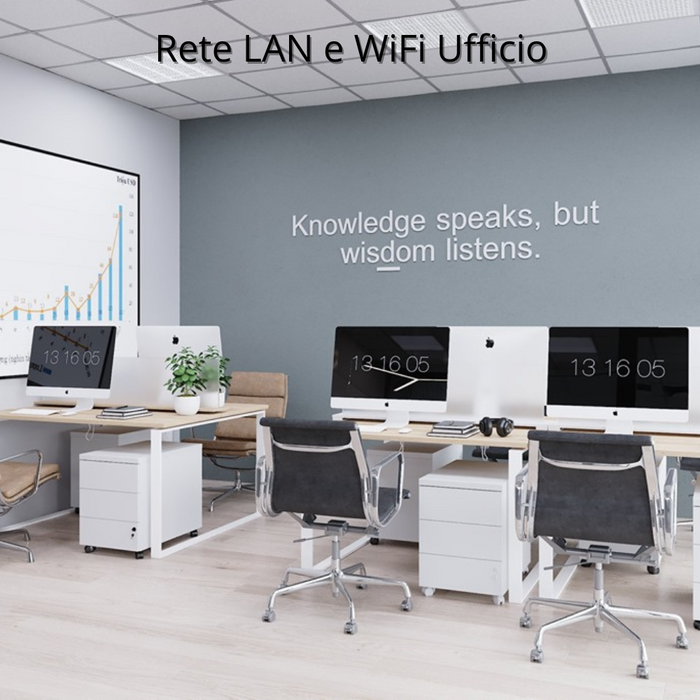 Cavo rete lan cat 5 schermato f/utp metri 25 sezione 24awg 4 coppie twistate