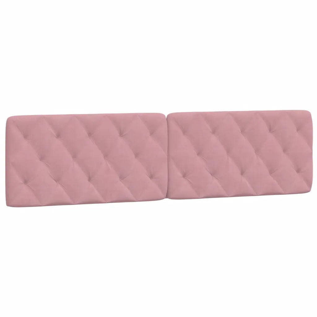 Letto con Materasso Rosa 200x200 cm in Velluto