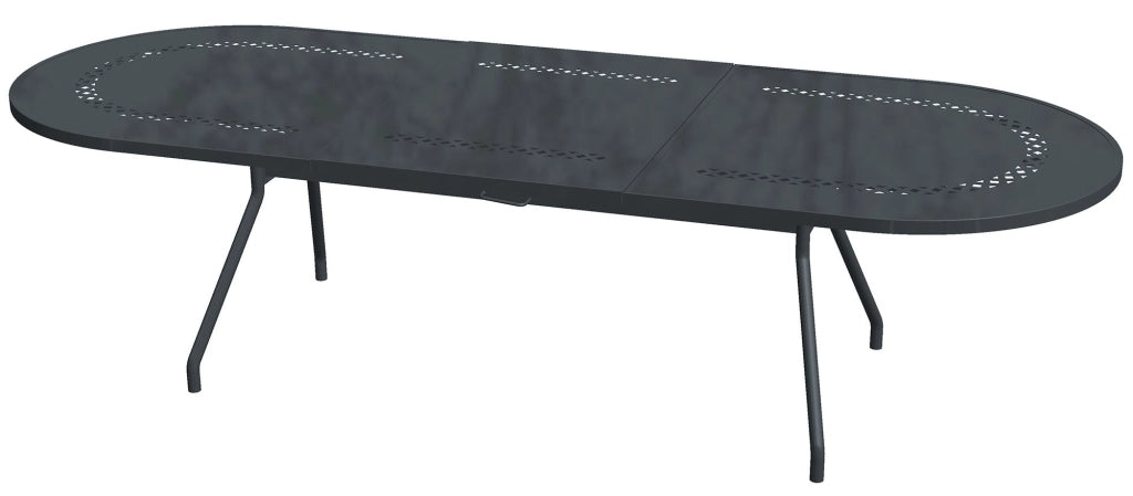 Tavolo da Giardino Allungabile 220/300x110x76 cm in Acciaio RD Italia Reef XL Antracite