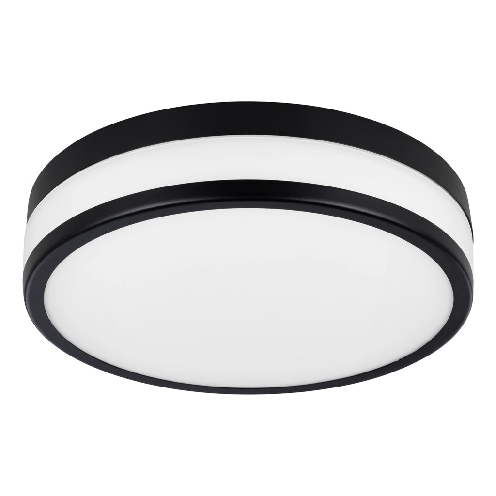 Plafoniera Moderna Led Palermo Acciaio Nero 3 Luci Led Integrato 5,7W