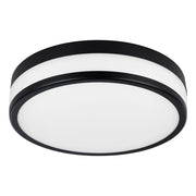 Plafoniera Moderna Led Palermo Acciaio Nero 3 Luci Led Integrato 5,7W