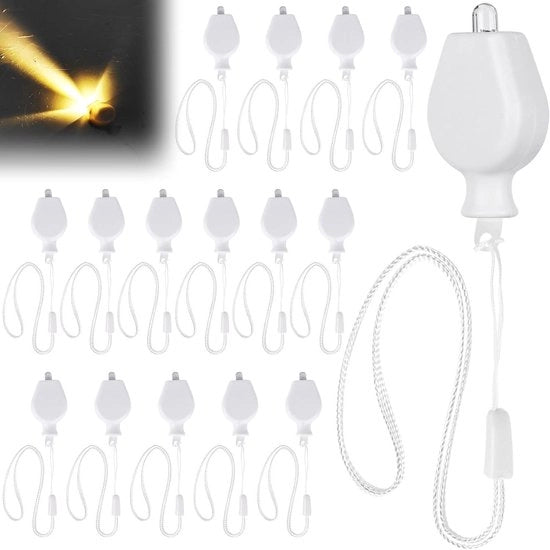 Luce a LED mini-balloon batteria - 16 pezzi, luce calda per lanterne di carta, decorazione per matrimonio, Halloween, Natale e feste.
