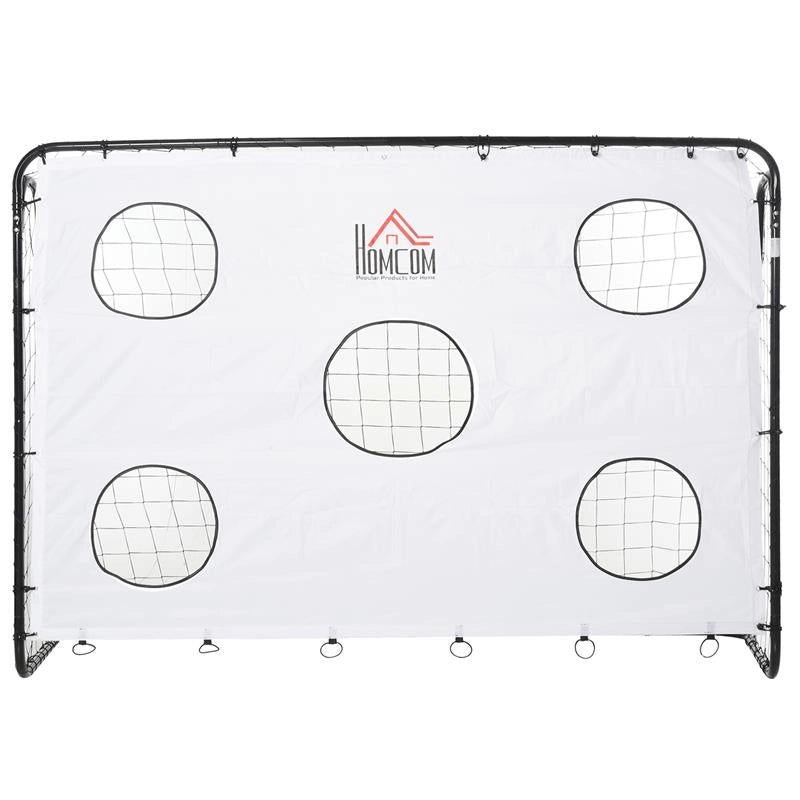 PORTA DA CALCIO PER BAMBINI E ADULTI RETE IN PE IN METALLO OXFORD BIANCO NERO
