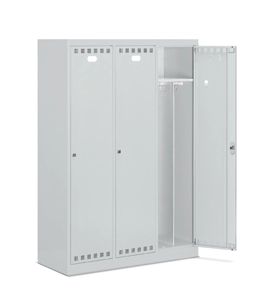 Armadio per spogliatoio con tramezza interna a 3 posti cm. 119,5x50x195h