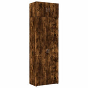 Mobile contenitore alto in legno composito 70 x 42,5 x 225 cm salvaspazio stile contemporaneo legno di rovere affumicato 02_0055584