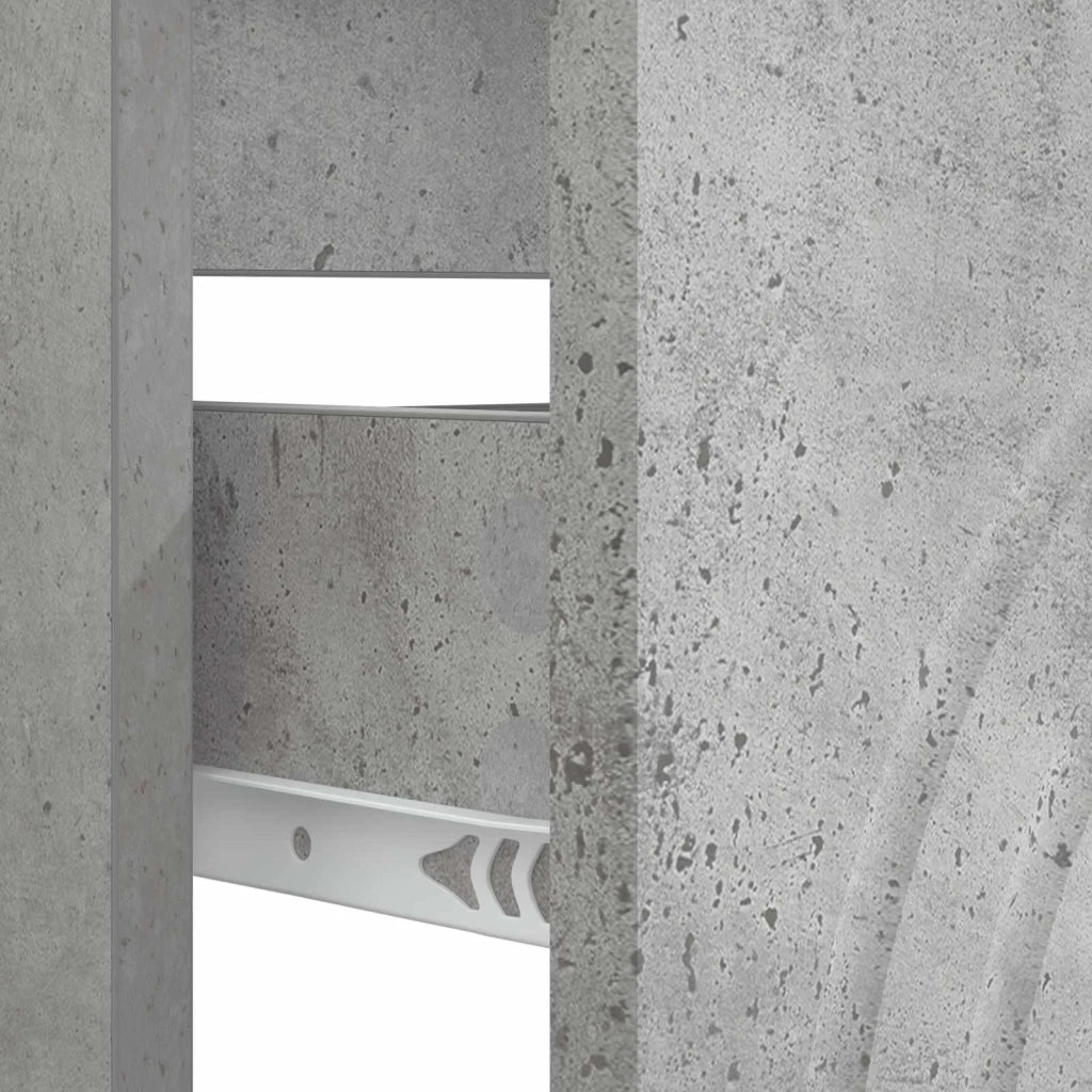Armadio per Lavabo da Bagno ALKMAAR Grigio Cemento 896138