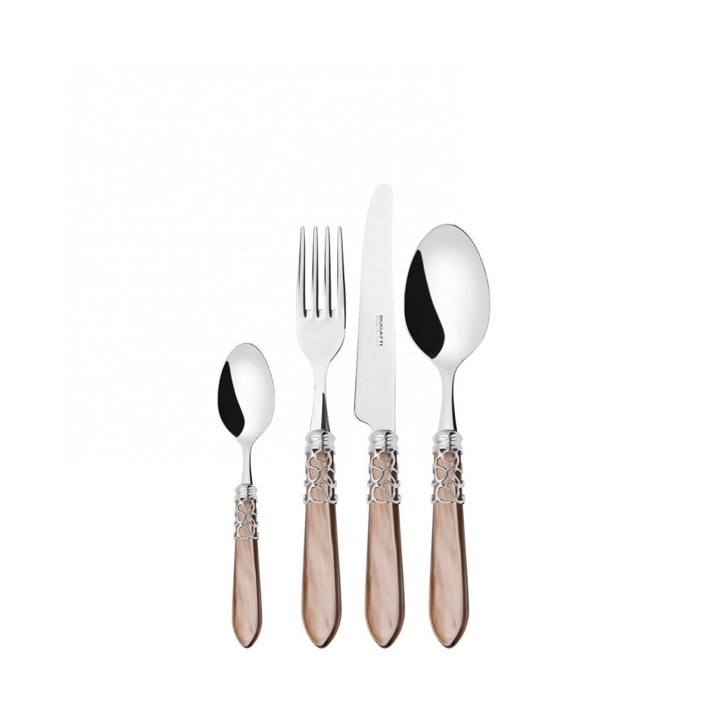 MELODIA Ghiera Cromata, Posate Set 24 Pz, Scatola Gallery, Casa