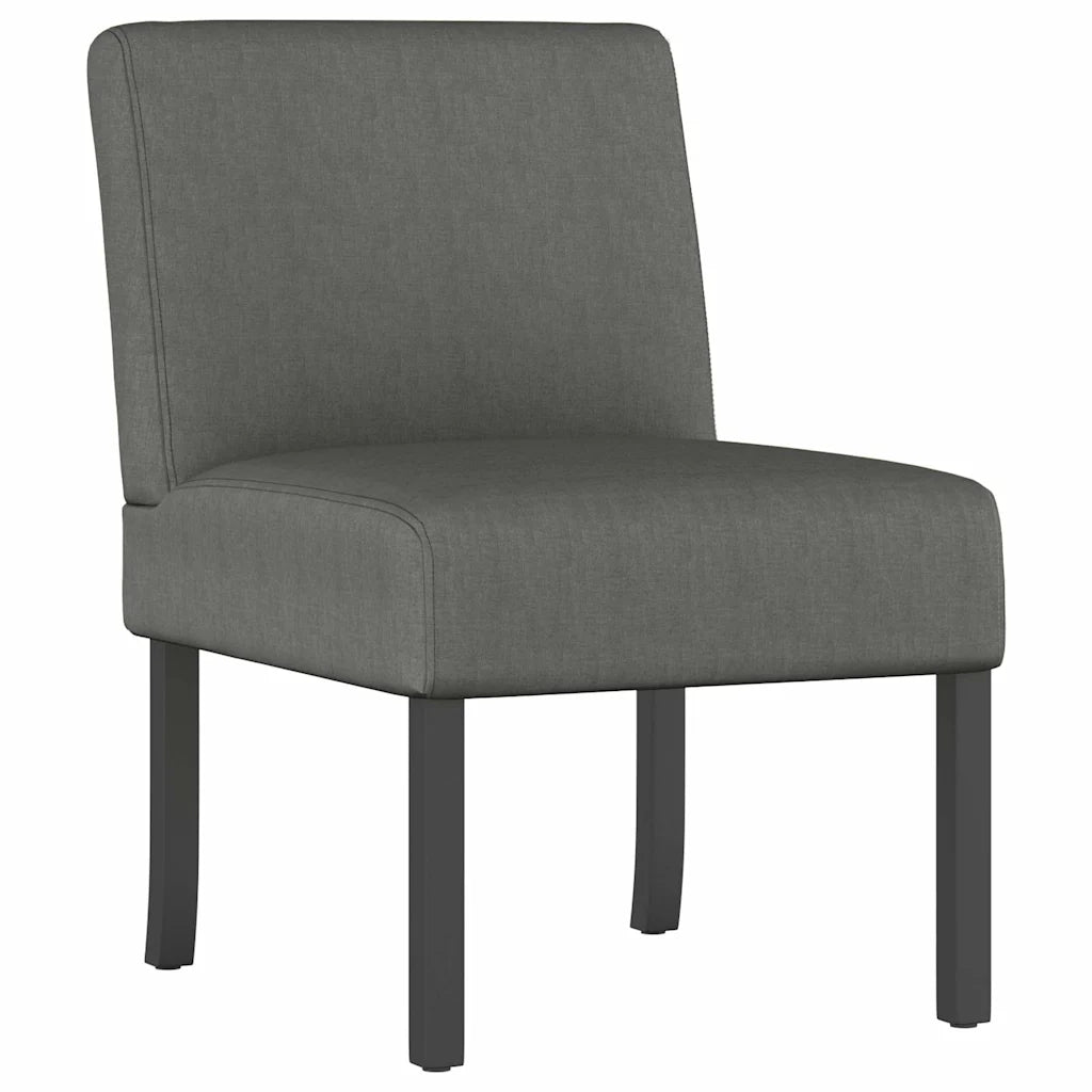 Poltrona Bassa-Poltroncina Grigio Scuro in Tessuto