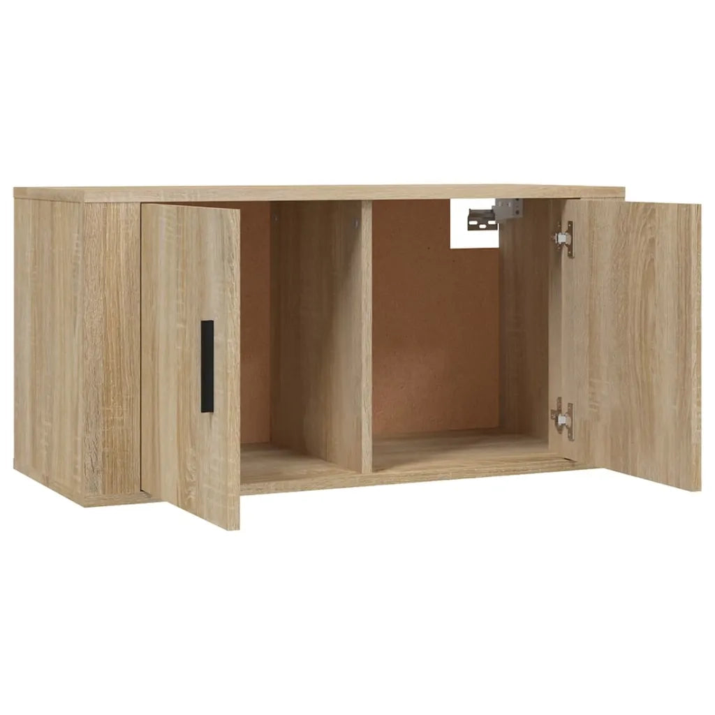 vidaXL Set di Mobili Porta TV 3 pz Rovere Sonoma in Legno Multistrato